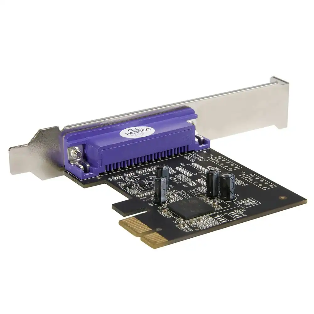StarTech 1 Port PCI Express/PCIE Dual Profile Parallel Adapter Connector/Card