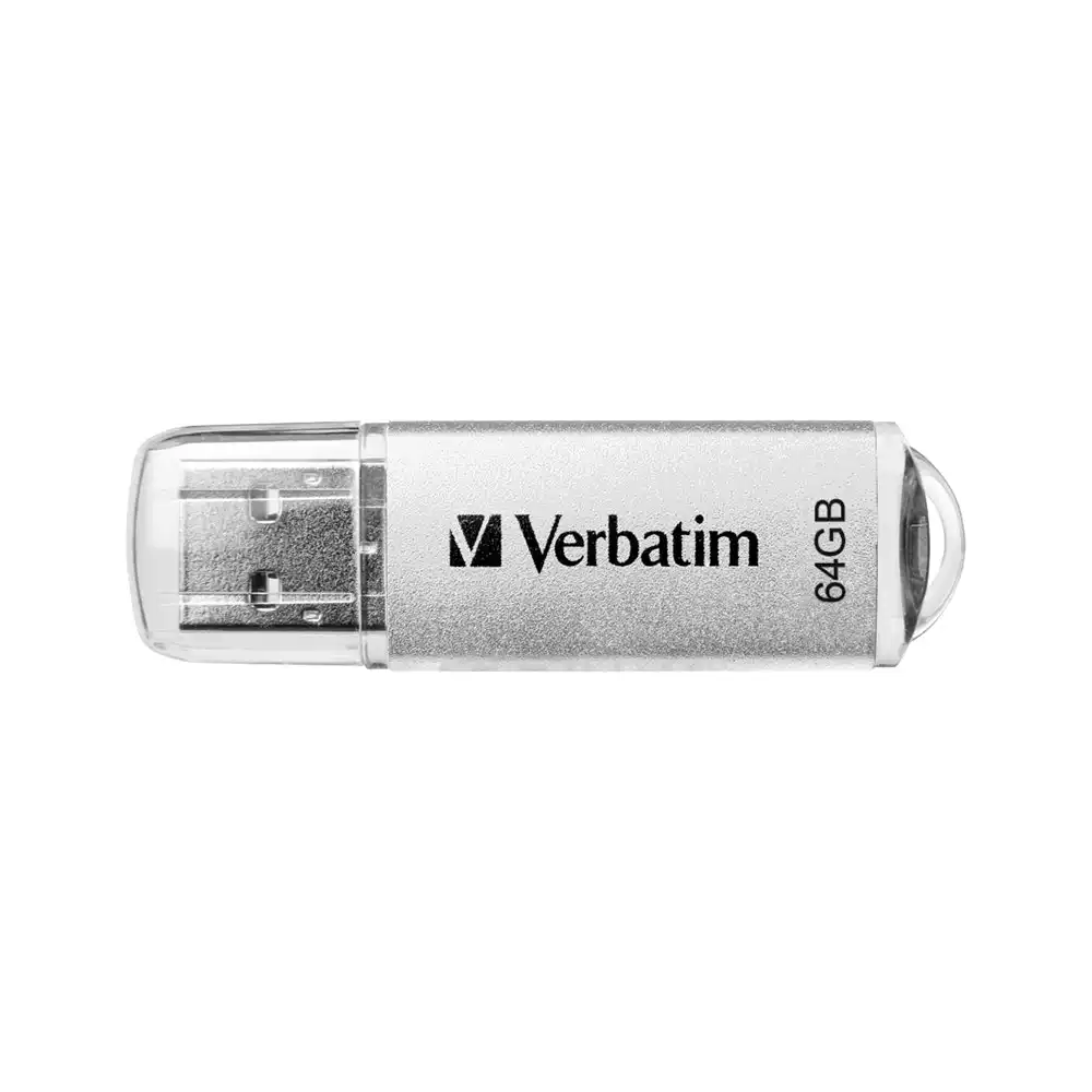 Verbatim Store'n'Go 64GB USB 3.0 Stick Drive Memory Storage For Laptop Platinum