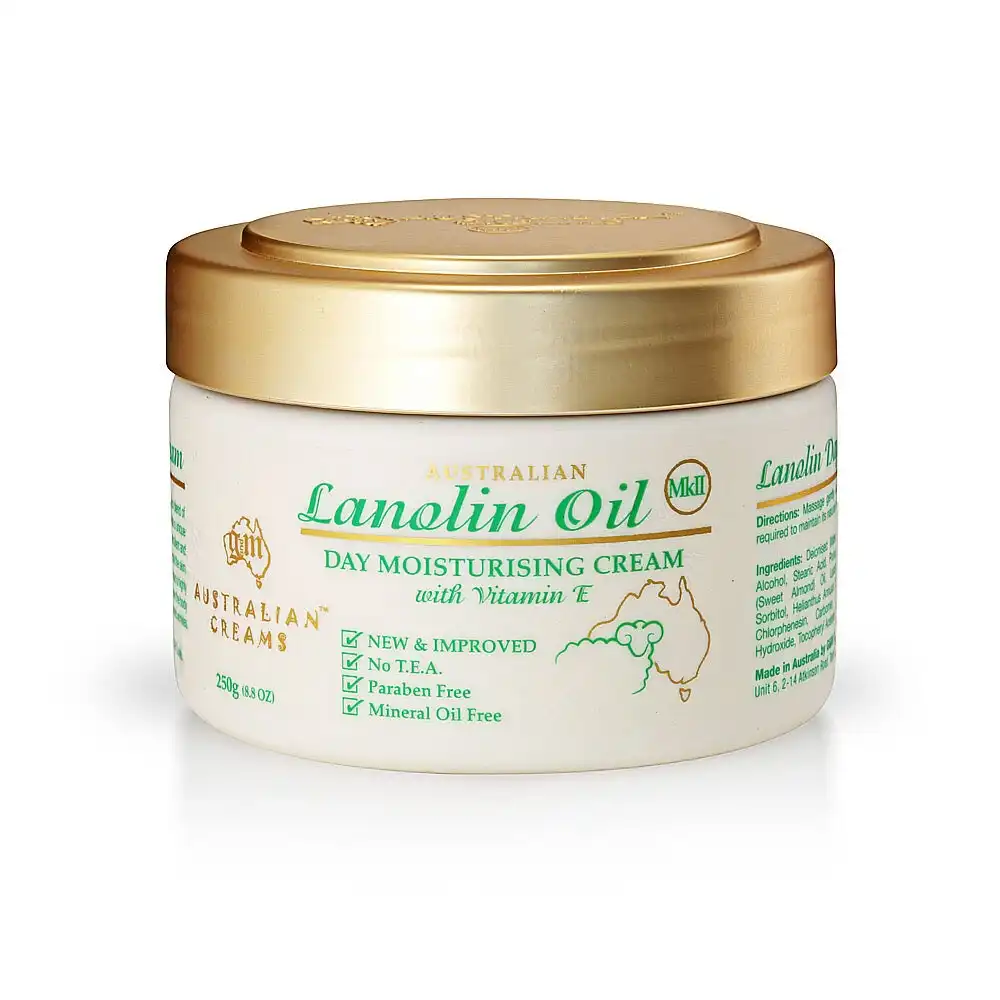 Australian Creams MKII 250g Lanolin Oil Day Moisturising Hydrate Face/Body Cream