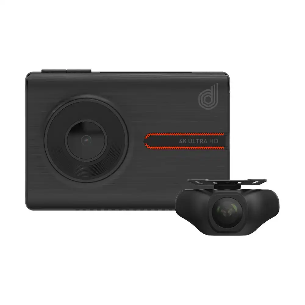 Dashmate 4K Ultra-HD Dual Channel Dash Video Recording Front/Rear Camera OLED