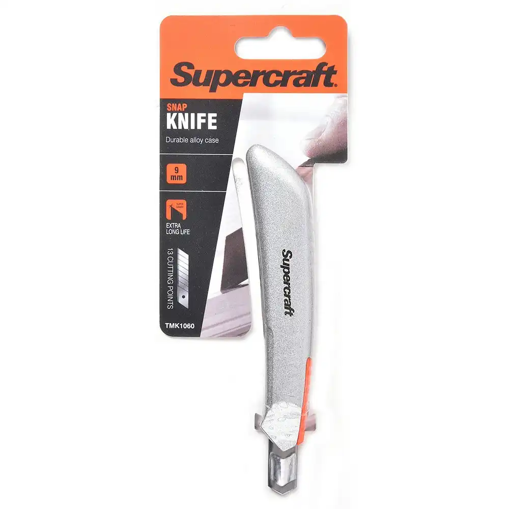 2x Supercraft Retractable Multipurpose 9mm Snap Ultilty Knife/Box Cutter Set