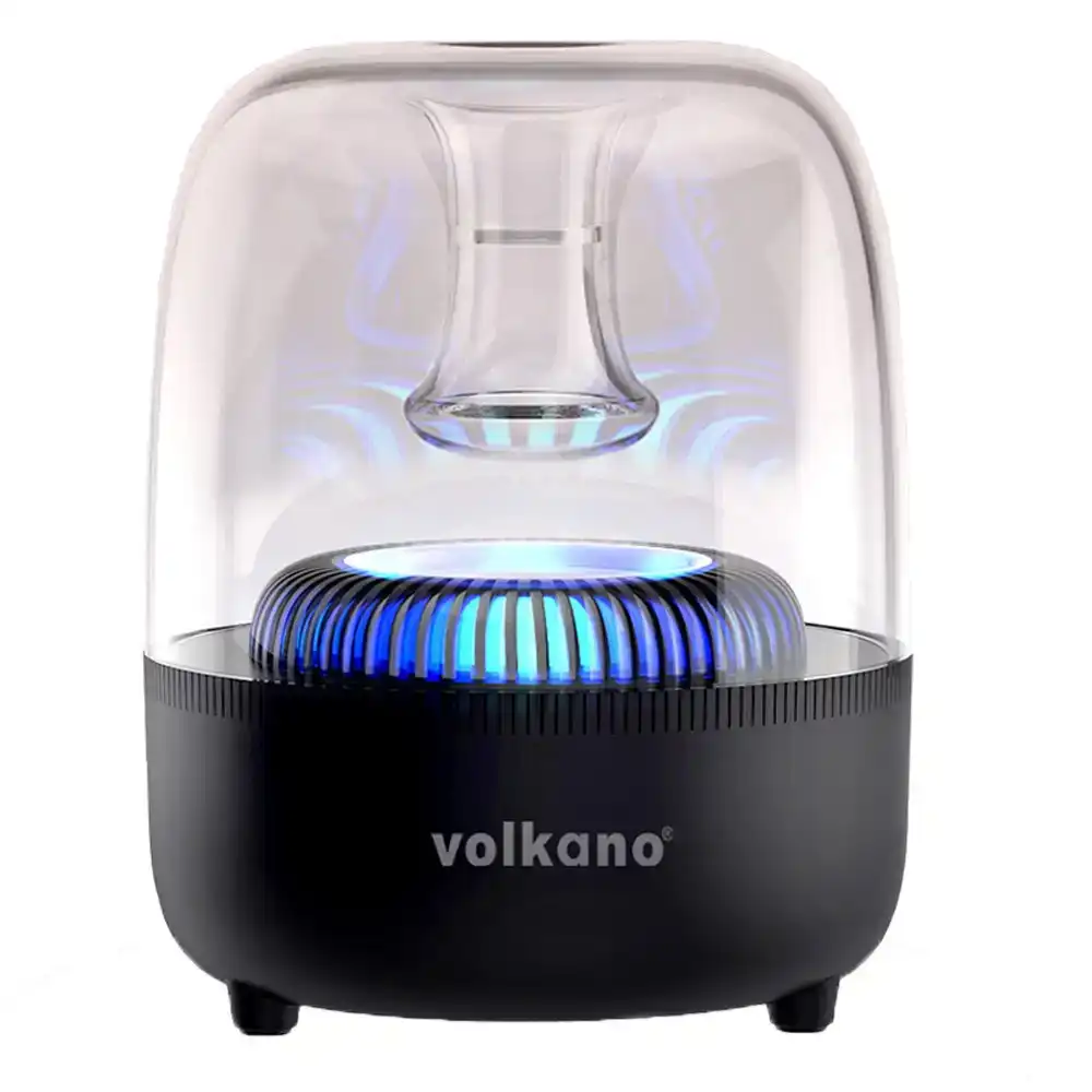 Volkano 12cm Wireless Bluetooth Speaker w/ LED Lights/FM Radio/3.5mm Input