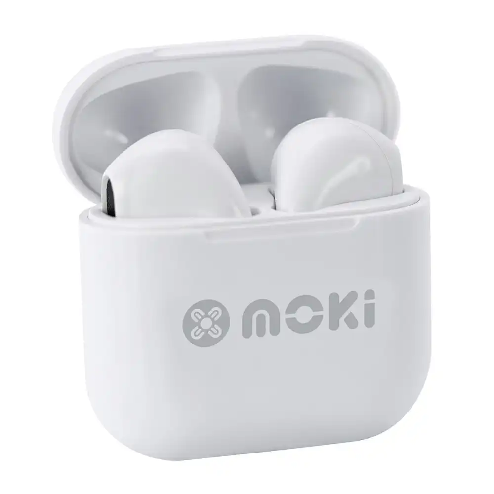 Moki MokiPods Mini TWS Wireless/Bluetooth Earphones Kids Volume Limited White