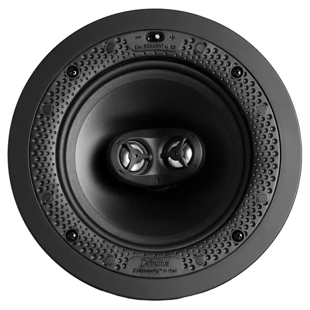 Definitive Technology Round 6.5" Disappearing In-Wall Ceiling Stereo Speaker WHT