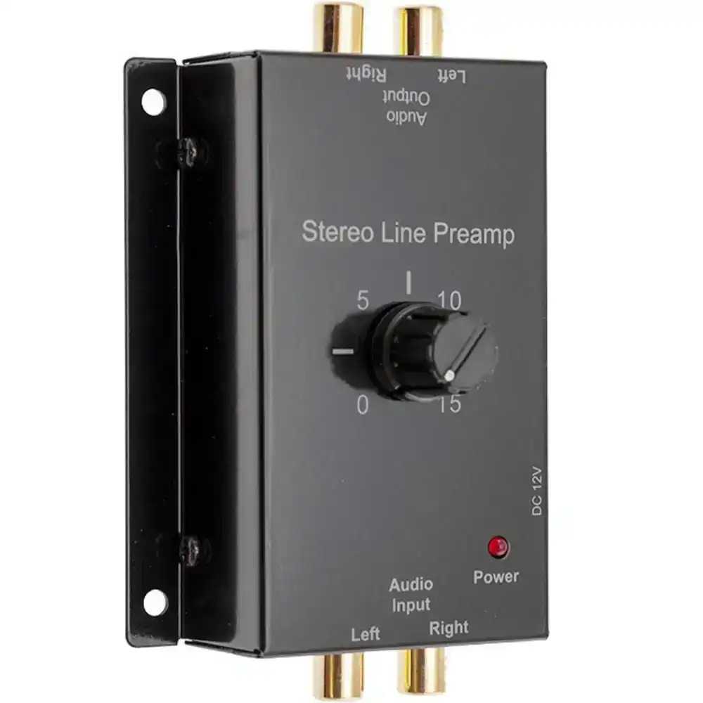 Pro2-1327 Preamp Stereo Audio Line In/pre-amp/Pre amplifier Gain Control  0-15dB