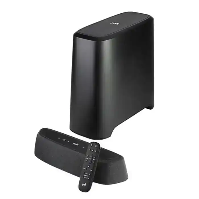 2pc Polk Magnifi Mini AX Soundbar/Subwoofer Speaker System Audio/Music Set Black
