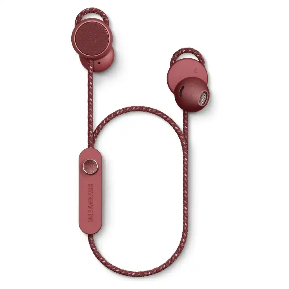 Urbanears Jakan Wireless Adjustable Bluetooth Ergonomic Earphones Mulberry Red