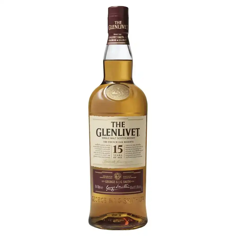 The Glenlivet 15yo French Oak Single Malt Scotch Whisky (700mL)
