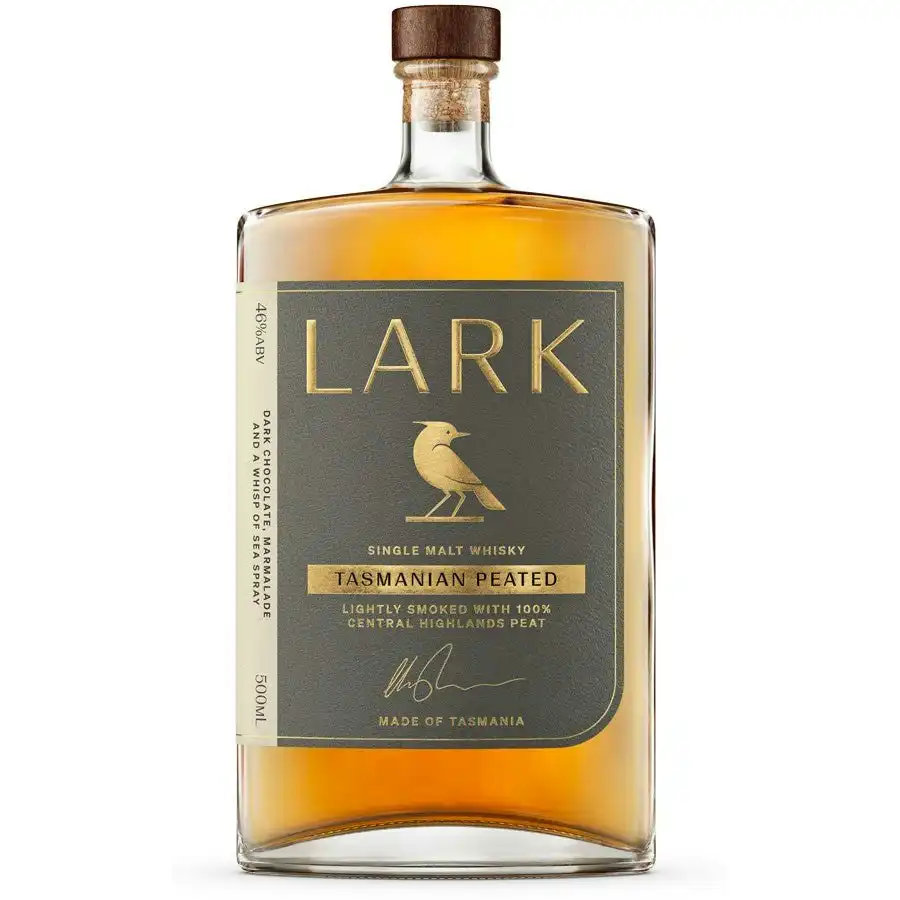 Lark Tasmanian Peated Single Malt Whisky (500mL)