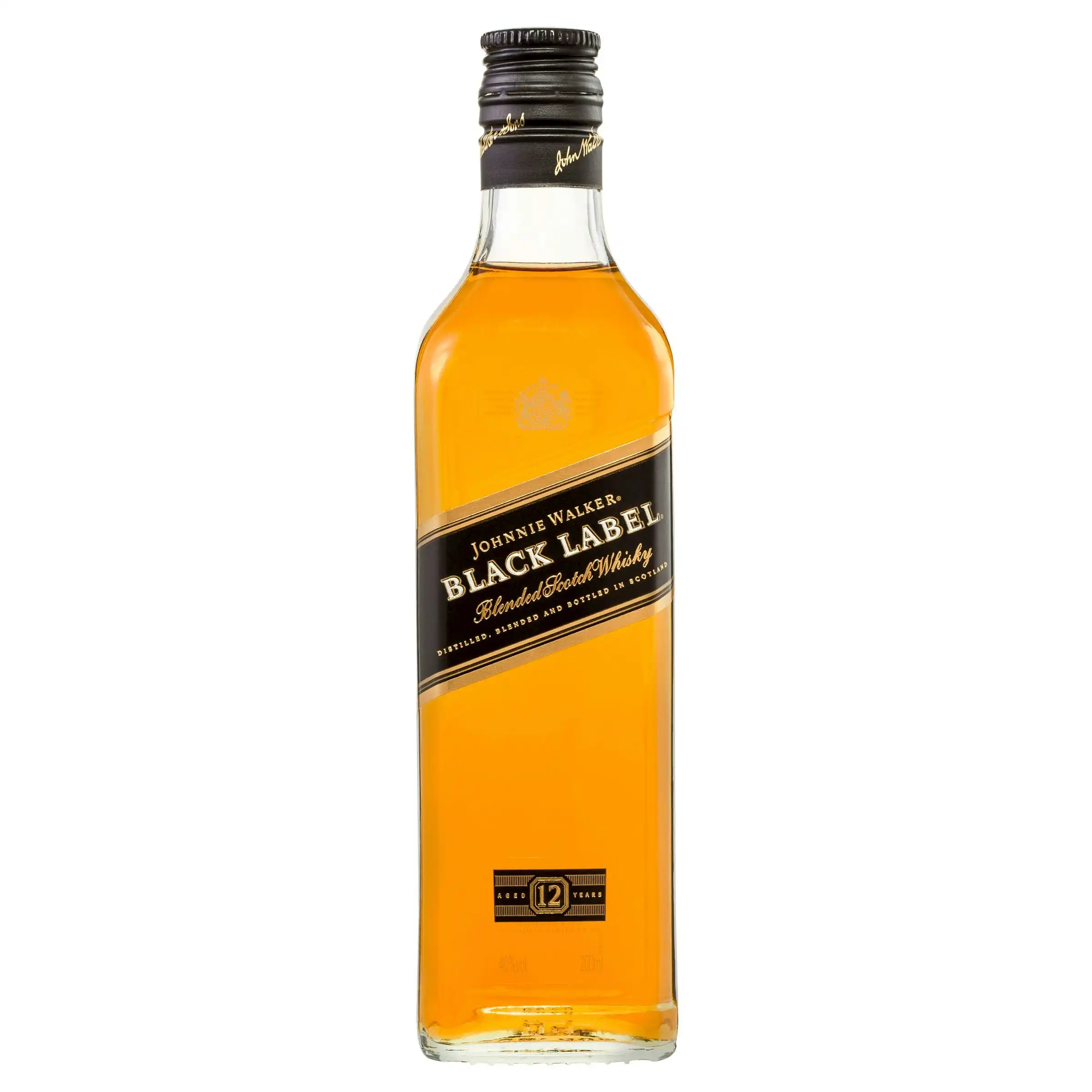 Johnnie Walker Black Label 12YO Blended Scotch Whisky (200mL)