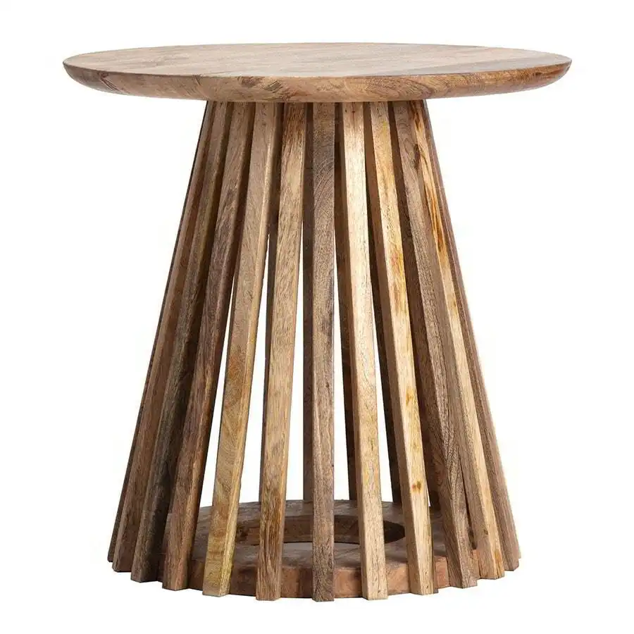 Wooden Patterned Side table