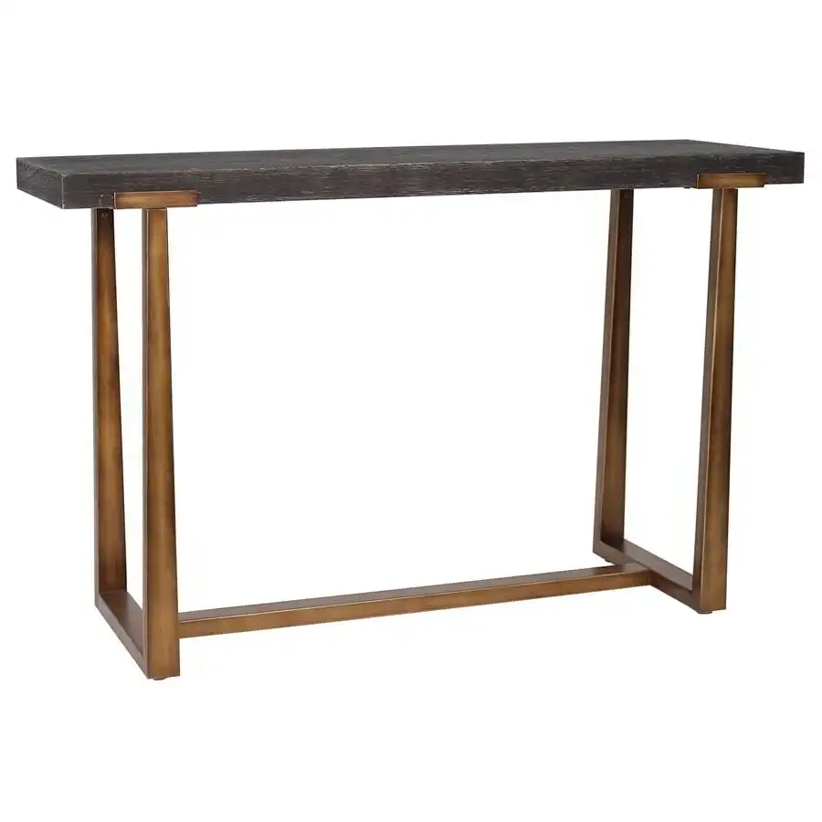 Lustre Wooden Metal Console Table 120cm