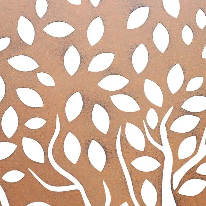 Willow & Silk Reverse Laser-Cut 80cm Metal 'Tree of Life' Round Wall Art