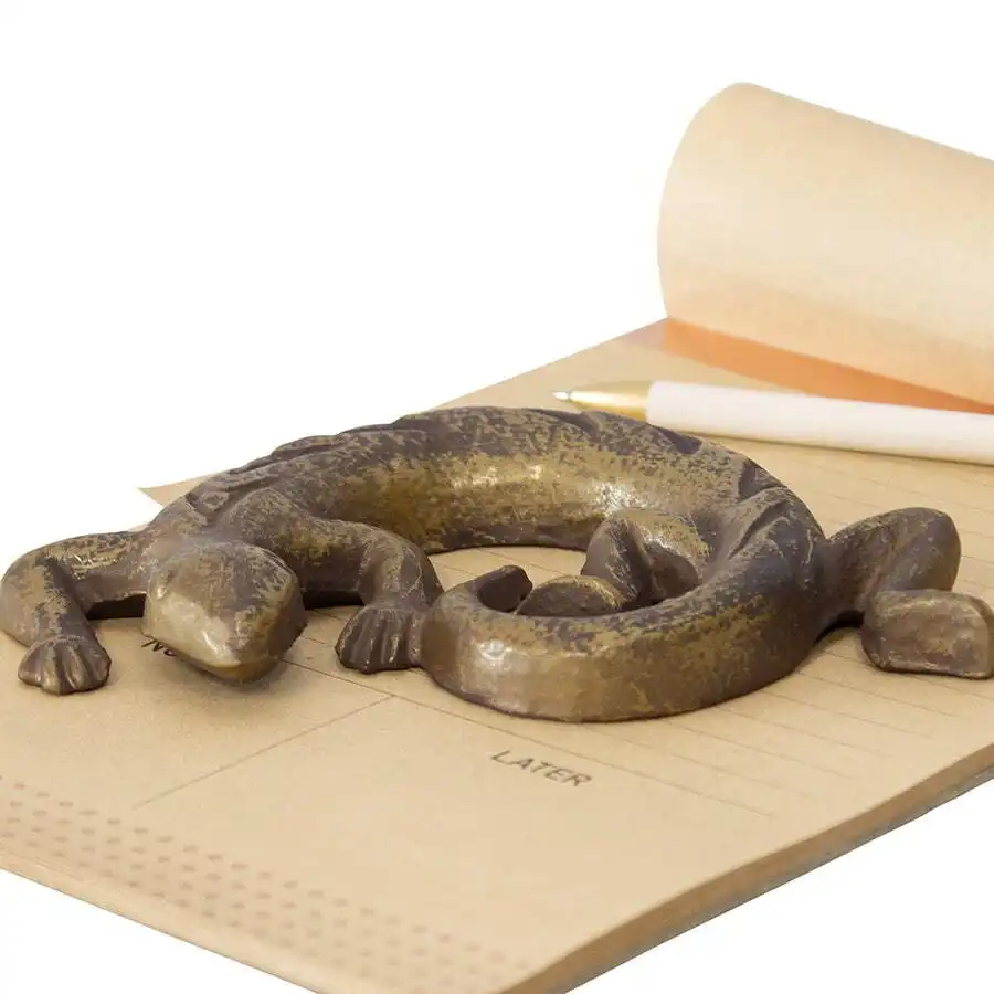 Decorative Curled Up Gecko Paperweight