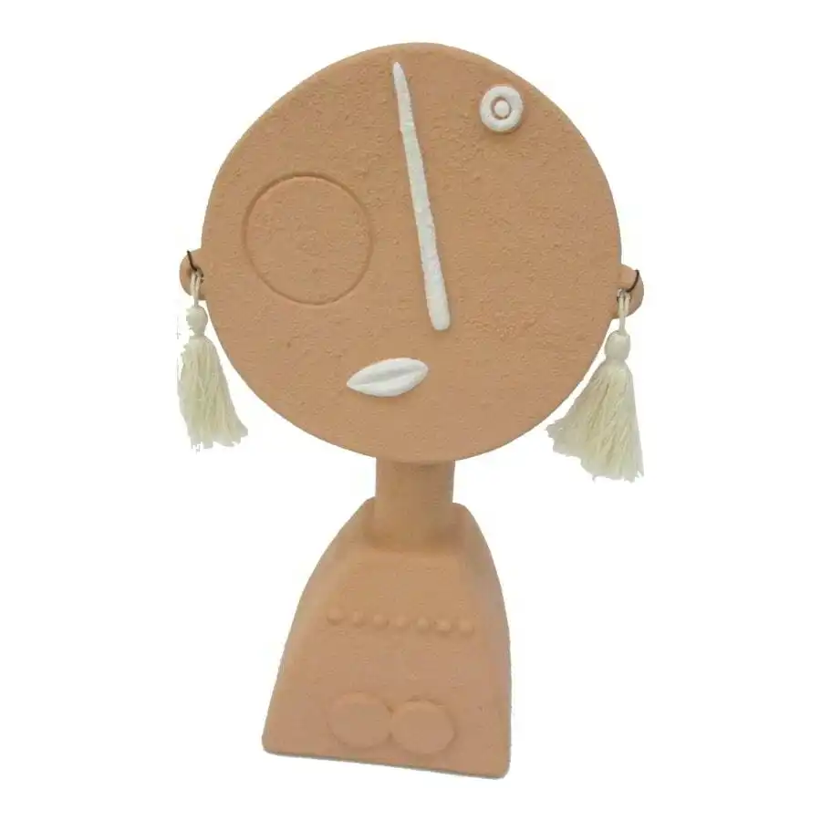 Willow & Silk Coral Tribal Lady Ornament