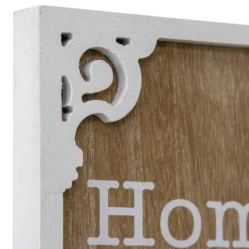 Willow & Silk Wooden 80cm 'Home Sweet Home' Plaque Sign Wall Art