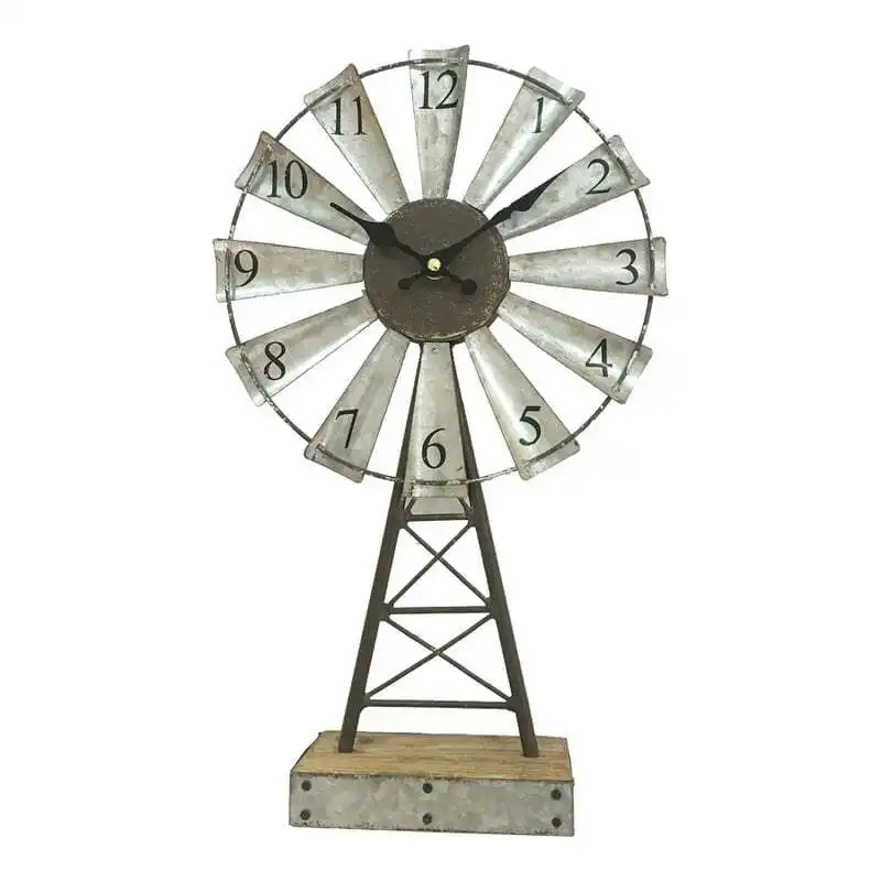 Willow & Silk Windmill Table Clock