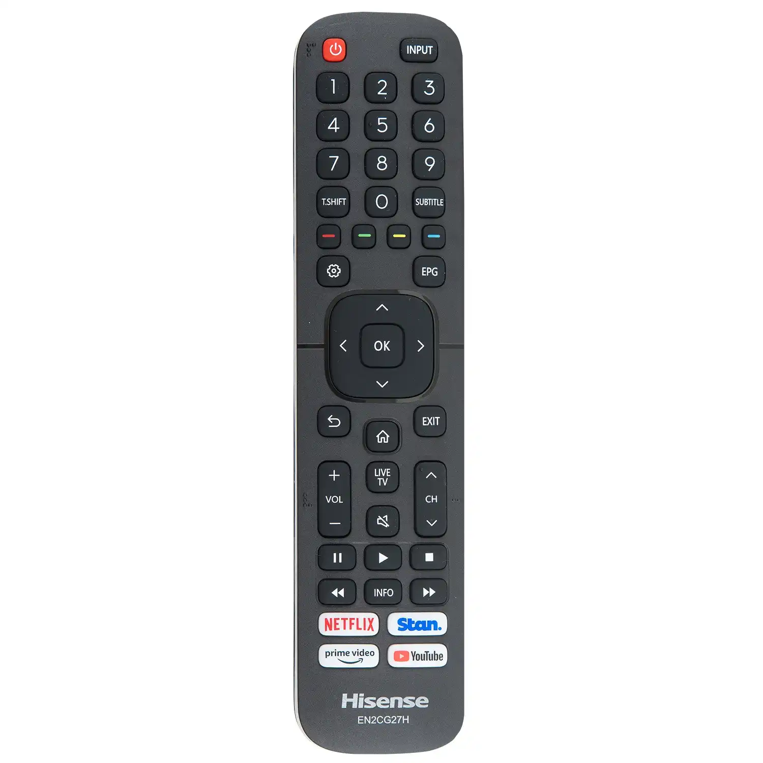 Genuine Hisense TV Remote Control T274989 EN2CG27H