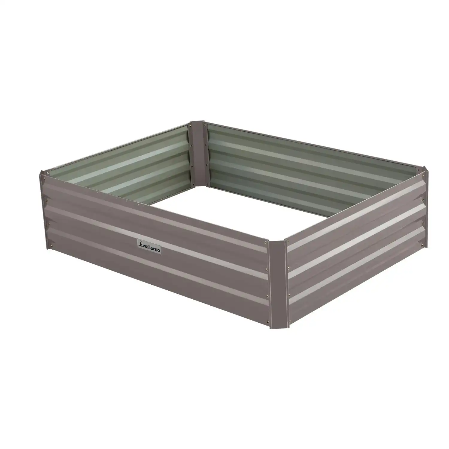Wallaroo 120 x 90 x 30cm Galvanized Steel Garden Bed - Grey