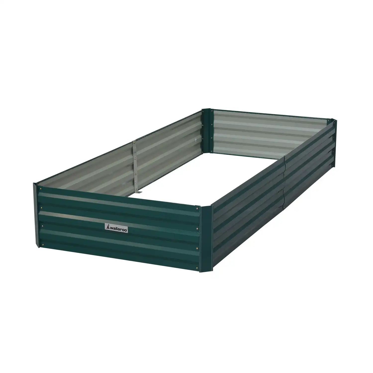 Wallaroo 210 x 90 x 30cm Galvanized Steel Garden Bed - Green