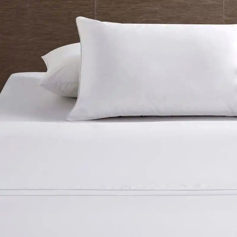 Accessorize Hotel Deluxe Cotton Piped White Sheet Set