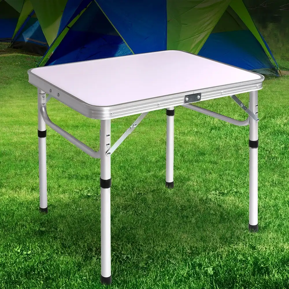 Weisshorn Camping Table Folding Aluminum Portable Outdoor 60CM