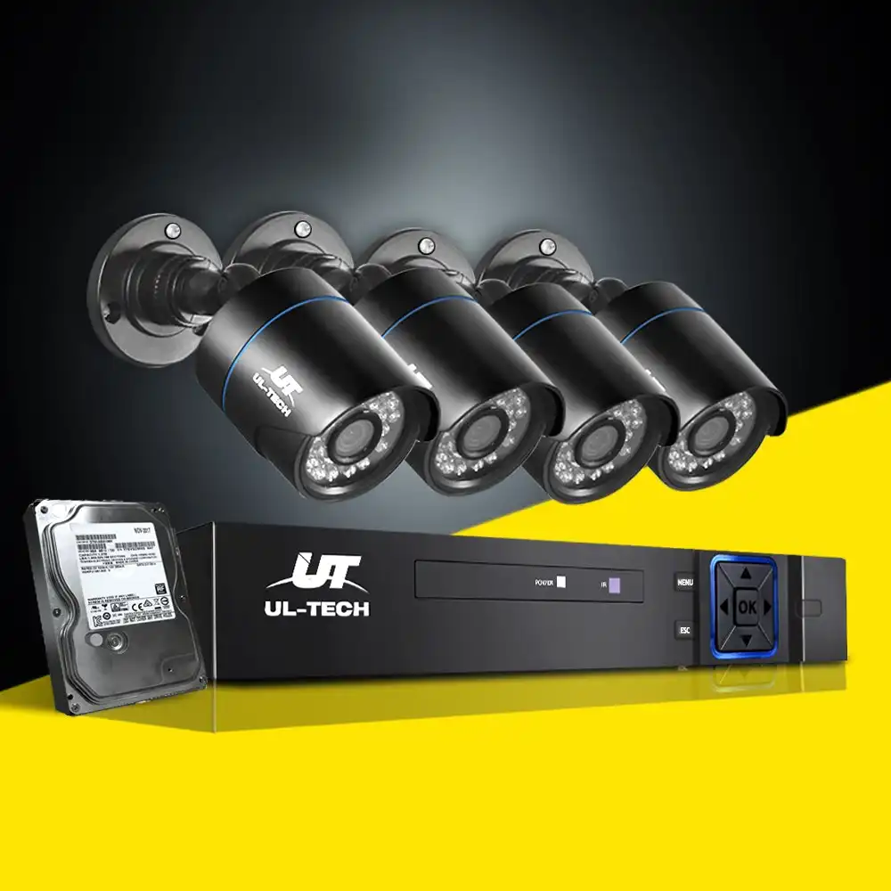 UL-tech CCTV Security Camera System 1080P DVR 8CH 8 Camera Sets 1TB