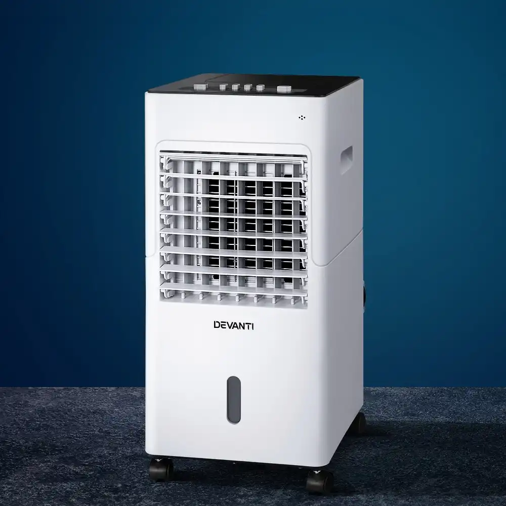 Devanti Evaporative Air Cooler 6L Portable Fan - White