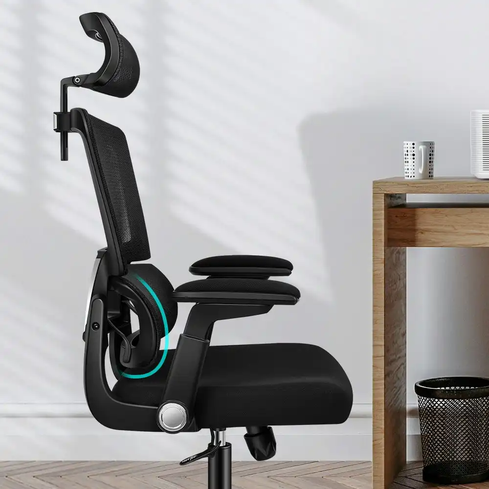Alfordson Mesh Office Chair Ergonomic Computer Seat Black