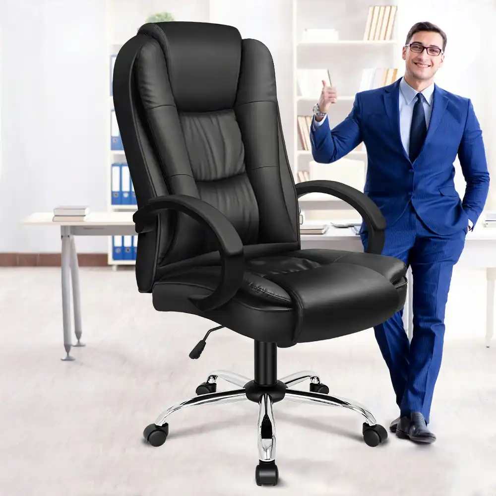 Alfordson Office Chair Tilt Adjustable Adam Black