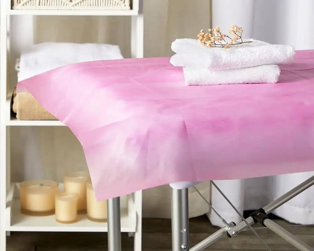 Alfordson 50X Disposable Bed Sheet Non-woven Massage Table Pink Cover SPA Salon