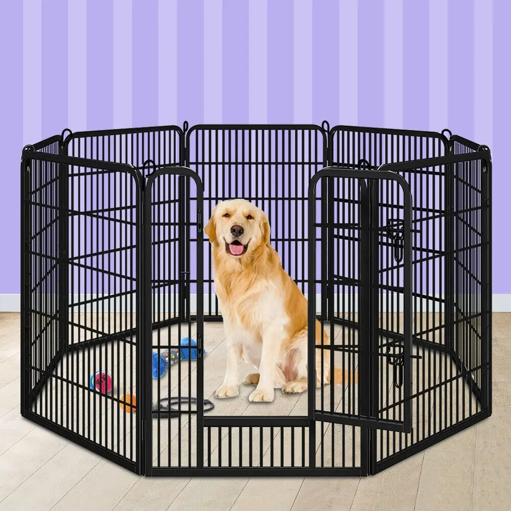 BEASTIE Pet Playpen 40 inch Large Panel Fence Enclosure Dog