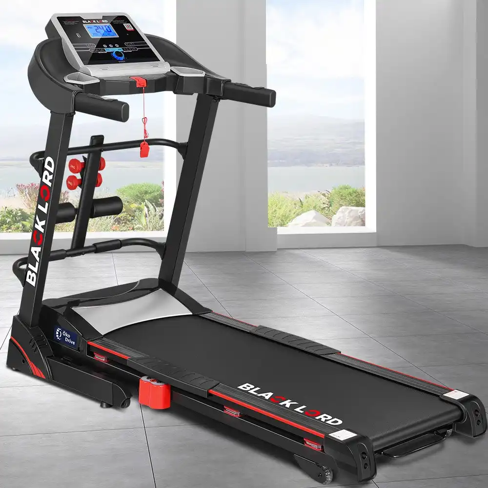 Black Lord Treadmill Electric Auto Incline Home Gym Exercise Run Machine