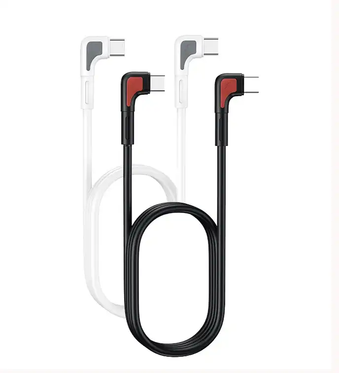 Remax PD 65W Fast Charging Data Cable with 90 Degree Elbow Type C to Type C