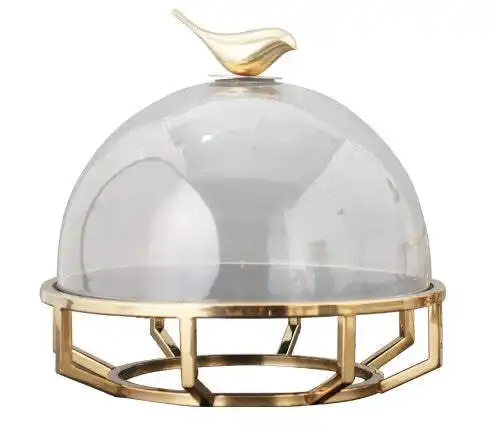 Decorative Display Stand, Desert Cake and Pastry Stand Wedding Table Centrepiece in Stainless Steel