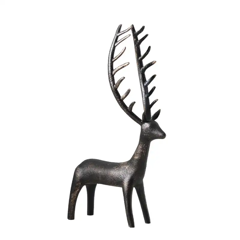 Viviendo Tin Decorative Deer Art Sculpture