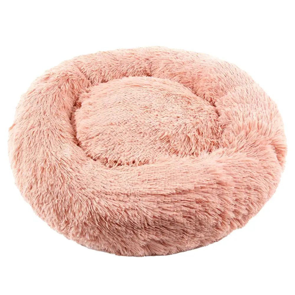 Furbulous Medium Calming Dog or Cat Bed in Pink - Medium 60cm x 60cm