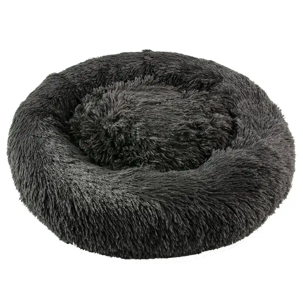 Furbulous Calming Dog or Cat Bed in Dark Grey - Xlarge - 80cm Diameter