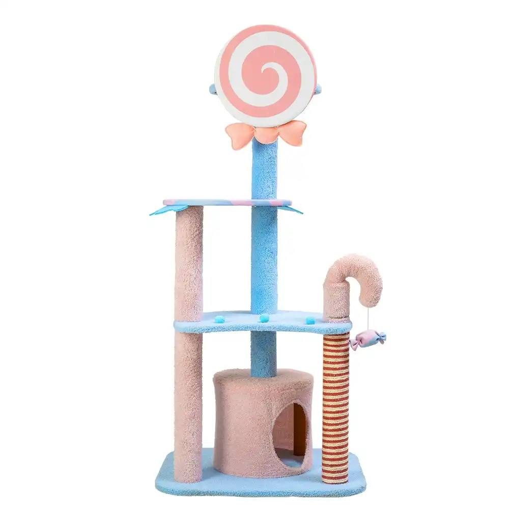 Furbulous 1.35m Lollipop Style Cat Tree Tower & Scratching Post