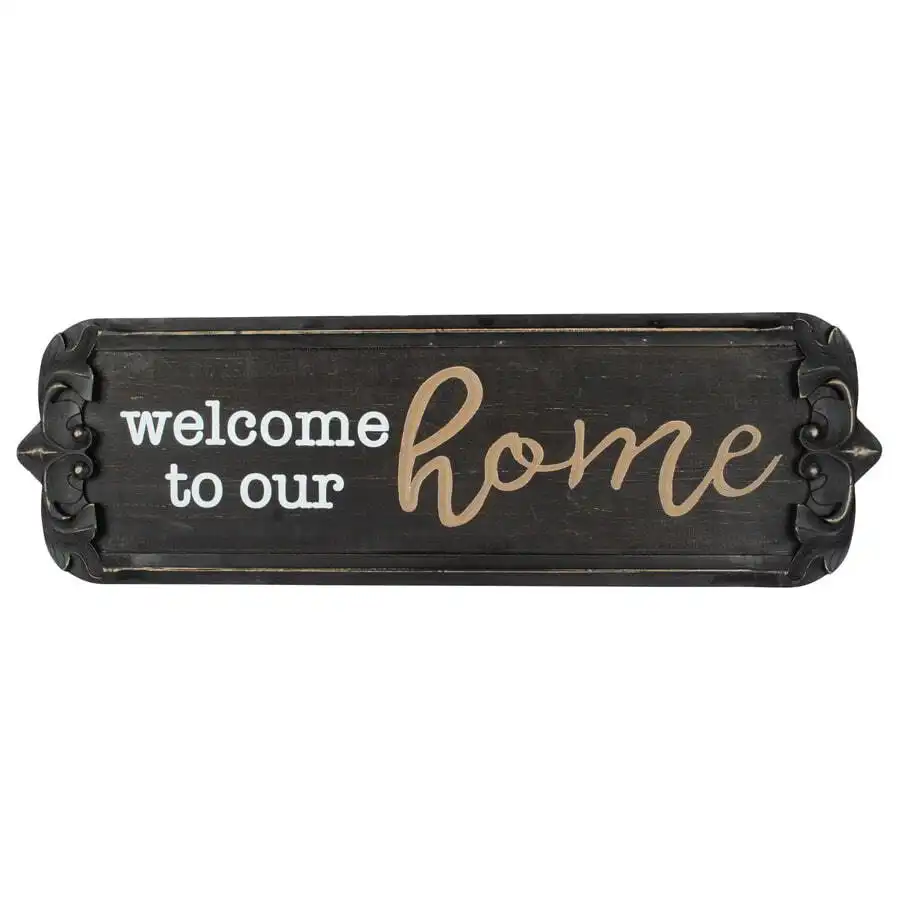 "Welcome to  Our Home" Sign Wall Art