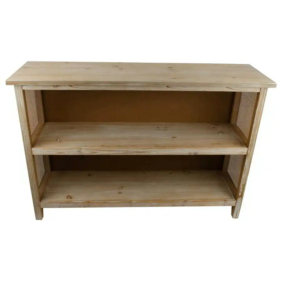 Willow & Silk Wooden Organiser Console Table w/ Shelves