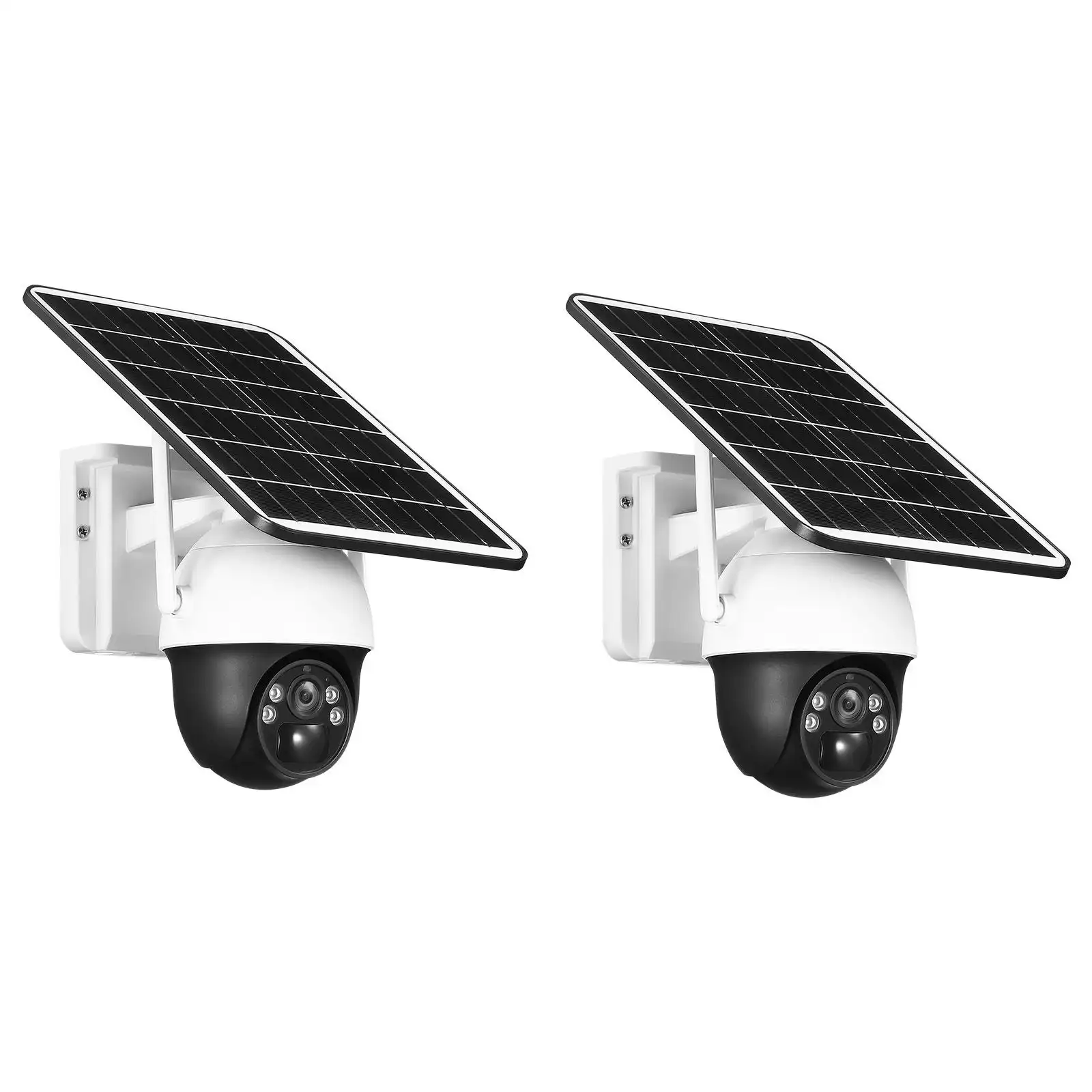 Ausway 4G Solar Security Camera Wireless Outdoor CCTV Home Surveillance System with Battery Remote Control x2