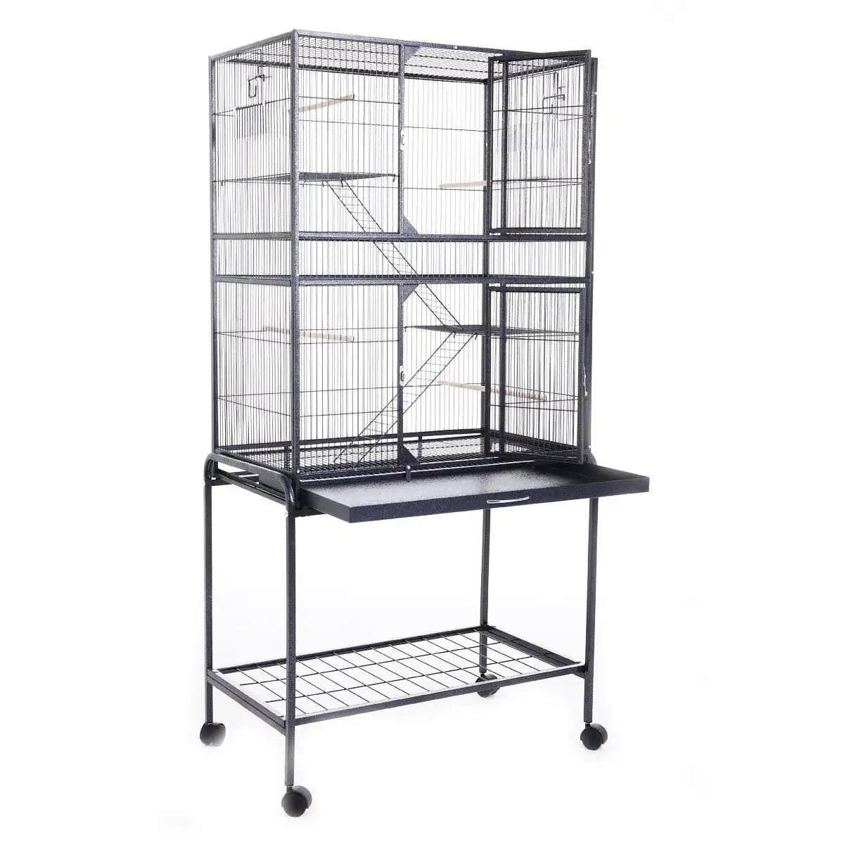 Ausway Large Space Cage on Wheels for Birds Parrot