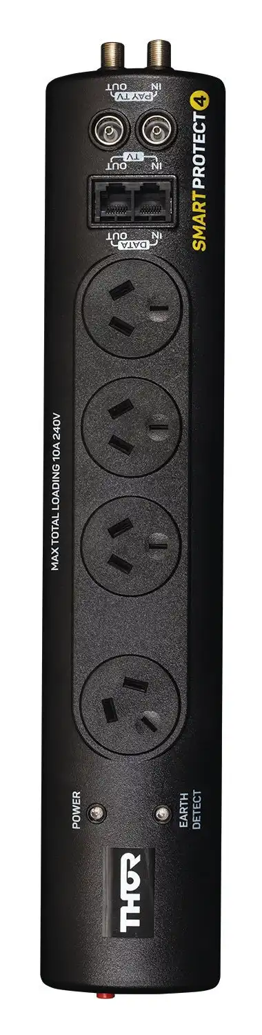 Thor Technologies 4 Outlet Smart Protect Surge Protector
