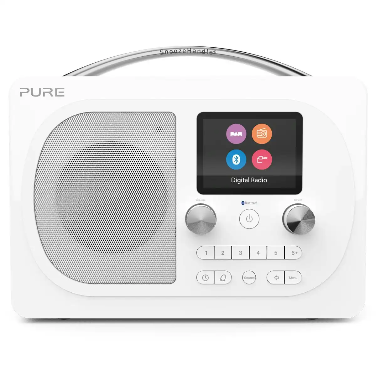 Pure Evoke H4 Prestige Portable DAB+ and FM Radio White