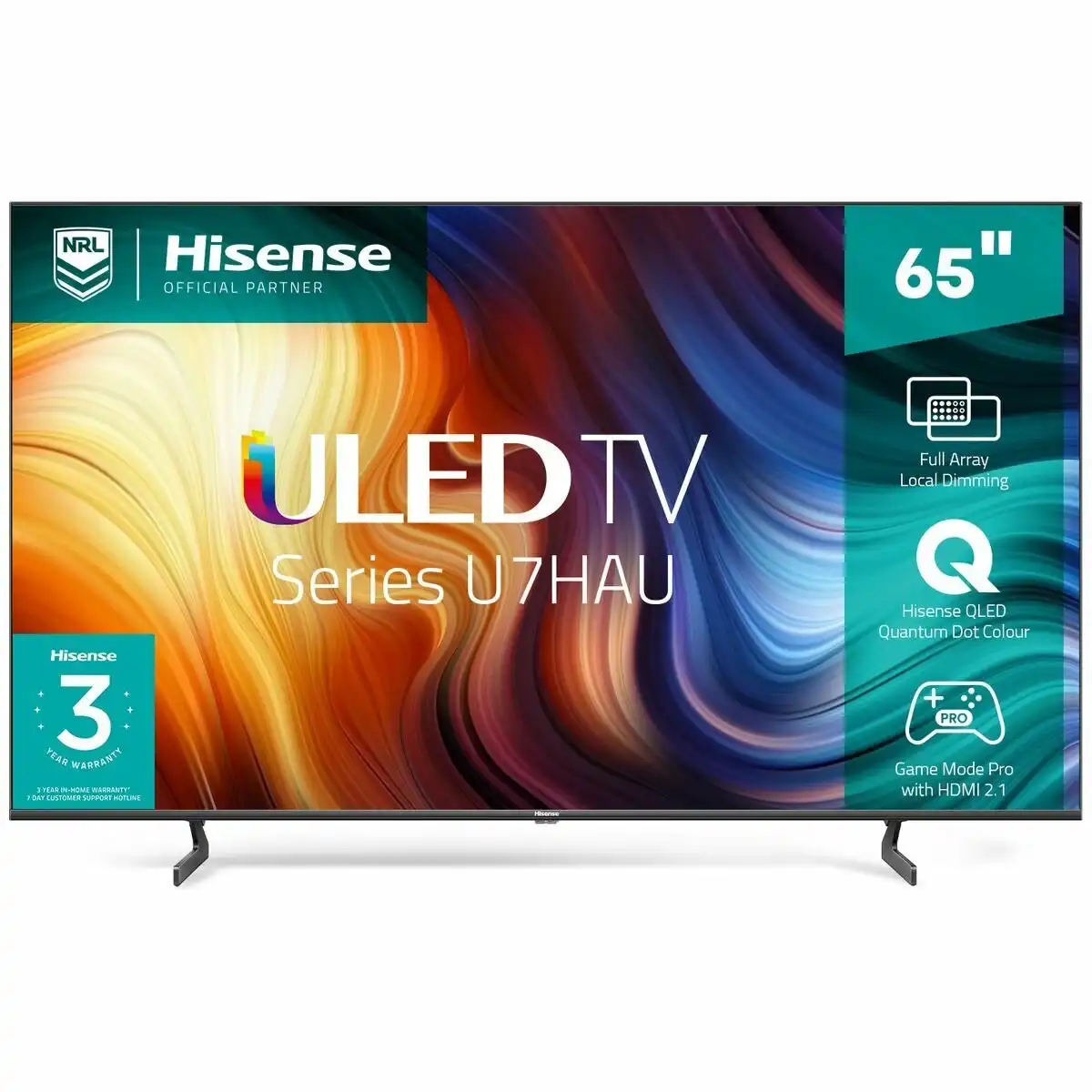 Hisense 65 Inch U7H 4K UHD HDR Smart ULED TV