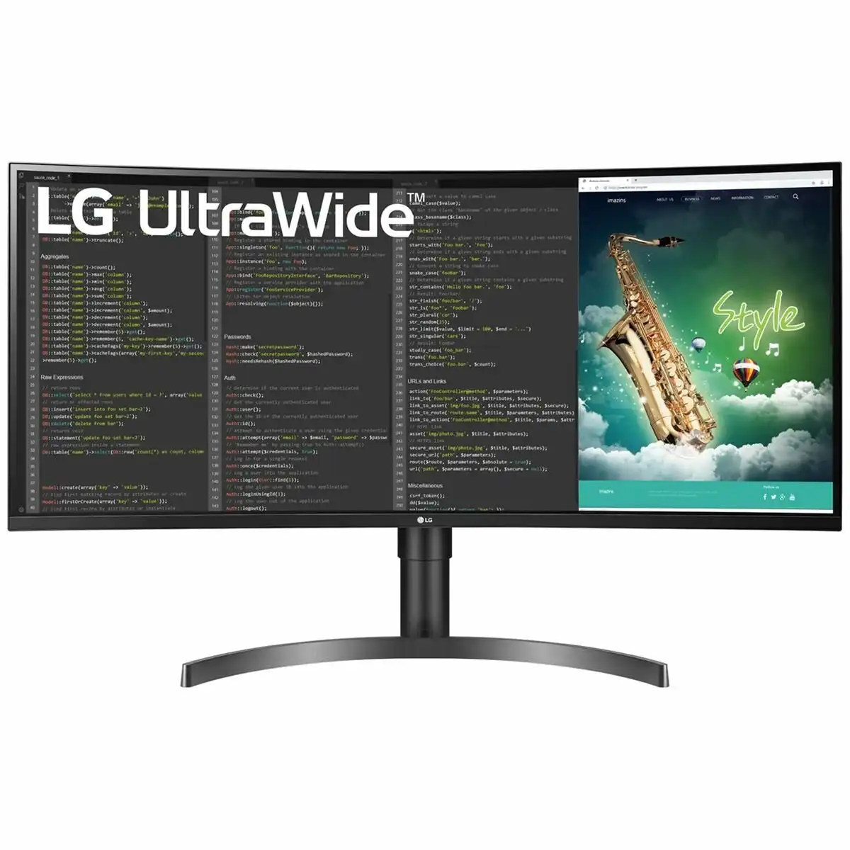 LG 35 Inch UltraWide QHD HDR VA Curved Monitor