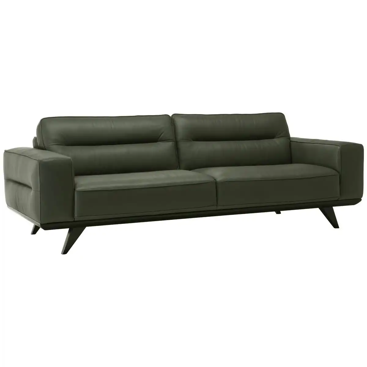 Natuzzi Editions Adrenalina Taupe Leather Sofa 3 Seater