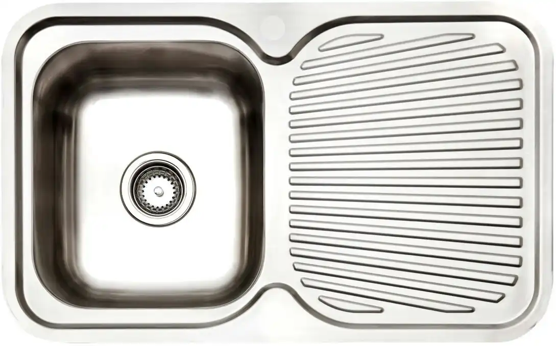 Arc Single Bowl Right Hand Drainer Inset Sink