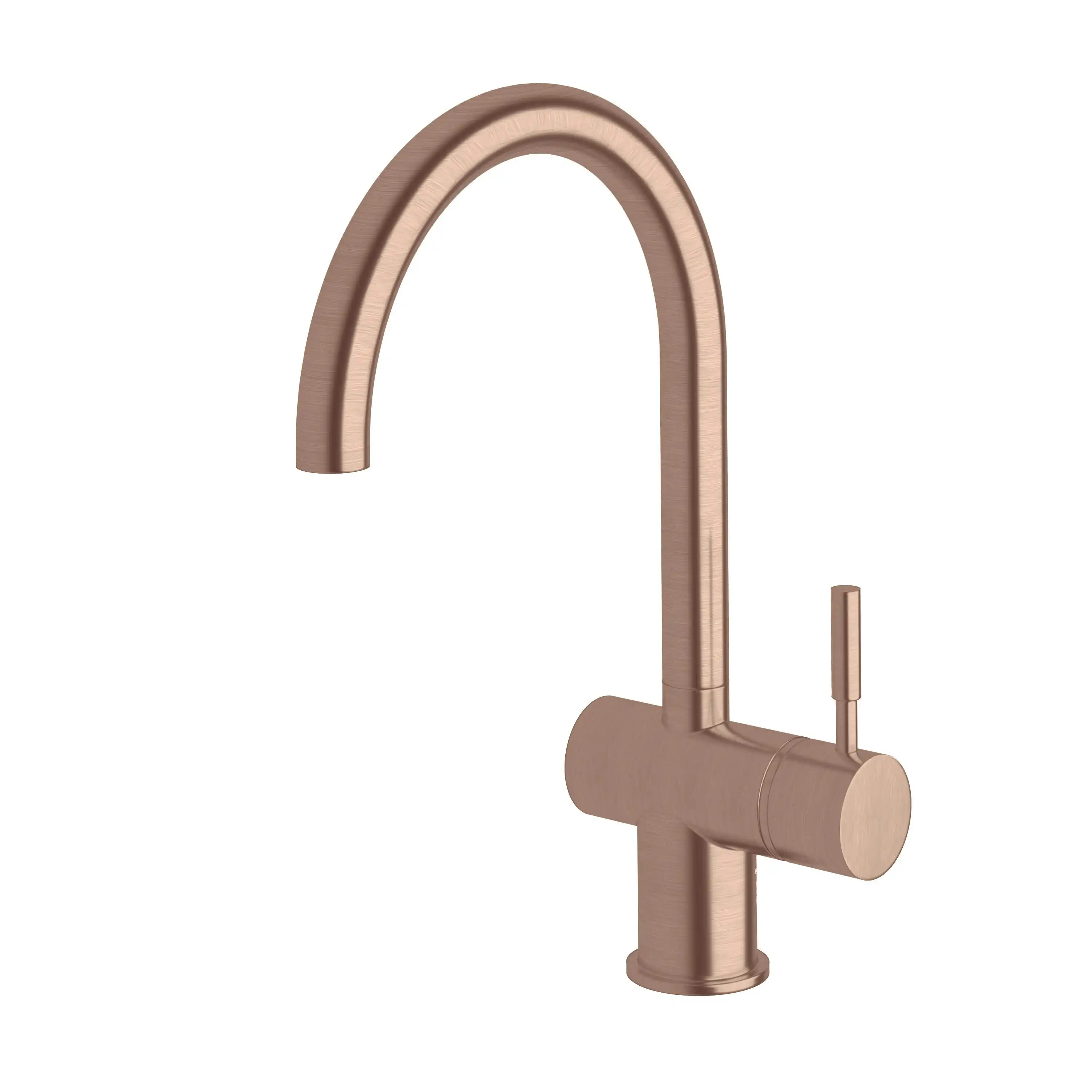 Sussex Taps Voda Curved Sink Mixer Tap - Brushed Rose Gold